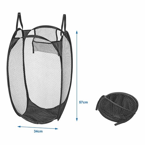 Foldable laundry bag 34x34x57cm