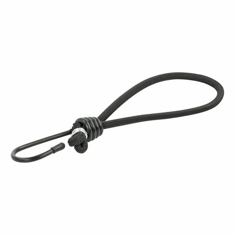 Tent tensioner elastic black with hook 4 pieces