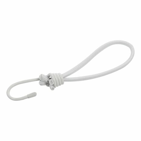 Tent tensioner elastic white with hook 4 pieces