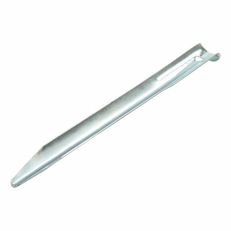 Tent peg 22 cm metal half-round 10 pieces in polybag