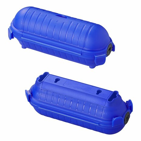 Safety box for Schuko plug connections blue