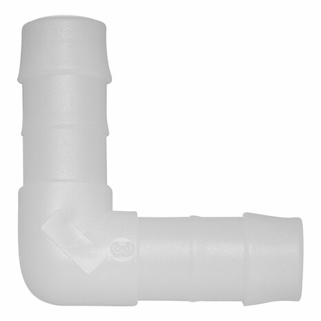 Hose nozzle angled 12mm 2 pieces