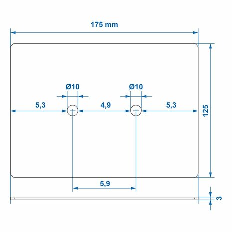 Mounting plate for 342138 and 342134 on card