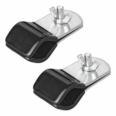 Abrazadera soporte techo 25-28mm recubierta 2 piezas
