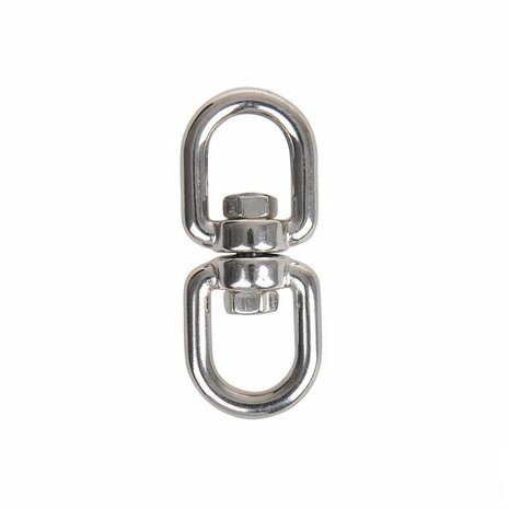 Swivel lock 6mm, A4 stainless steel AISI 316, eye/eye, 1,350 daN