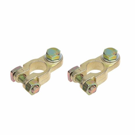 Battery terminal clamp set (+) and (-) with bolt