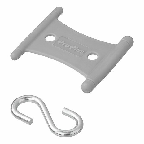 Hanger with S-hook for tent rail 5/6mm and 7/8mm - set of 6