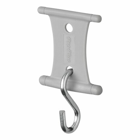 Hanger with S-hook for tent rail 5/6mm and 7/8mm - set of 6