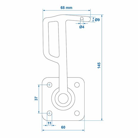 Flap hook no. 0 left