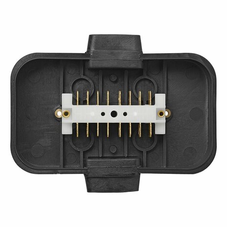 Cable connection box plastic 8x4-pin connections longitudinal