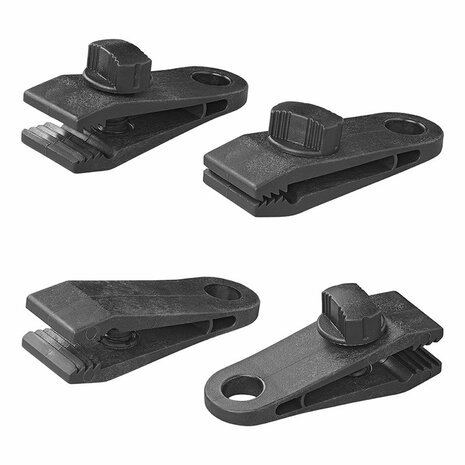 Tent carpet clips with screw - set of 4