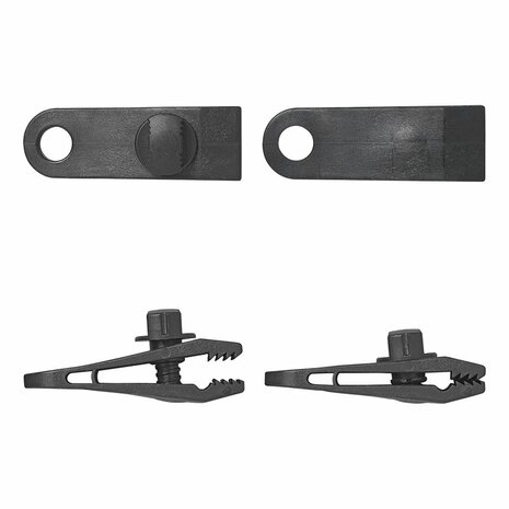 Tent carpet clips with screw - set of 4
