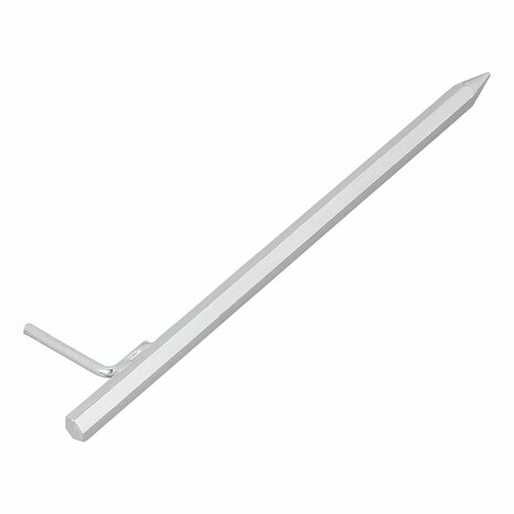 Ground peg 40 cm galvanized steel with L-hook