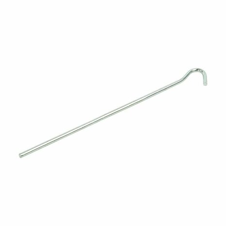 Tent peg 22cm metal with open eye 10 pieces in polybag