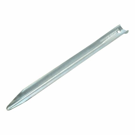 Tent peg 30cm metal half-round 10 pieces in polybag