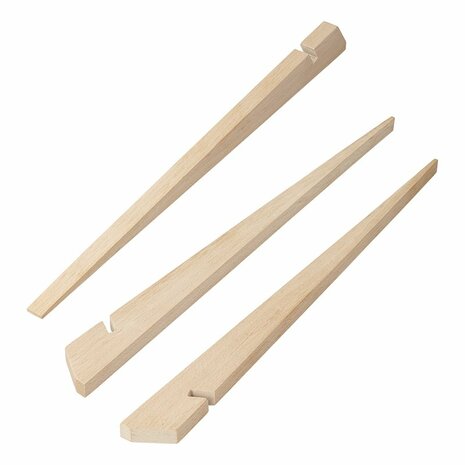 Tent peg 40cm wood 4 pieces in polybag