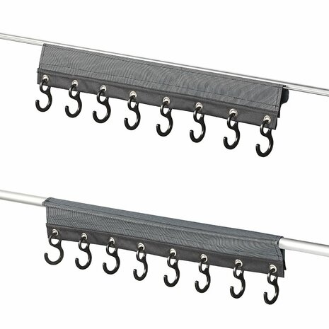 Universal coat rack with bead and Velcro
