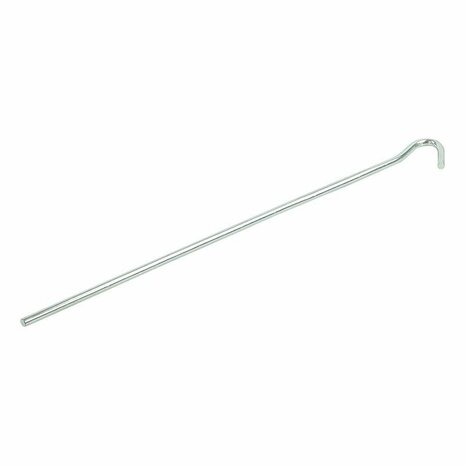 Tent peg 25cm metal with open eye 10 pieces in polybag