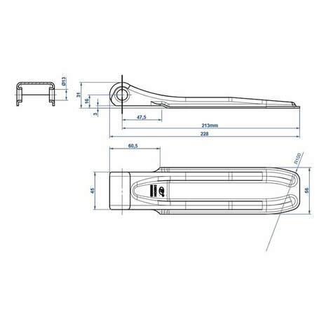 Flap hinge SPP ZW-01.220A