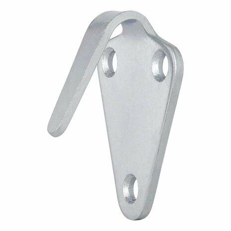 Metal rope hook 40x45 mm curved 10 pieces