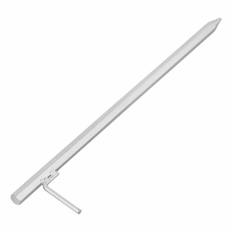 Ground pin 50 cm galvanized steel with L-hook
