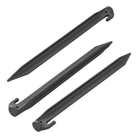 Tent peg 30cm nylon - set of 6 pieces