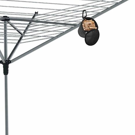Clothes peg bag with snap hook