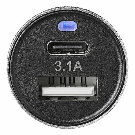 USB charger type A + C 2-way 12V/24V 3100mA