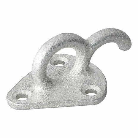 Rope hook metal with eye 70x45mm 5 pieces