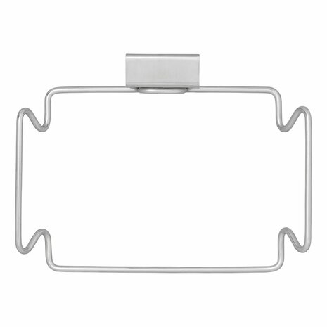 Garbage bag holder door attachment