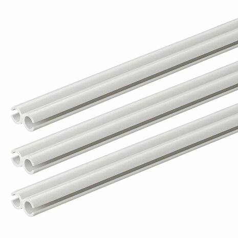 Double tent rail 80 cm - set of 3 pieces