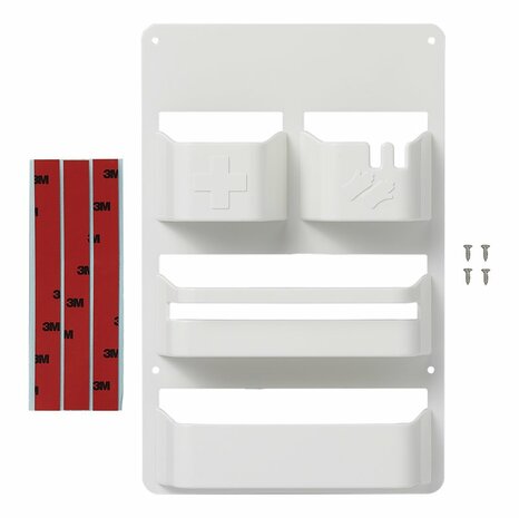 Pocket organizer for camper cassette door
