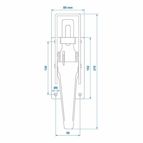 Tico tension lock 270x80mm