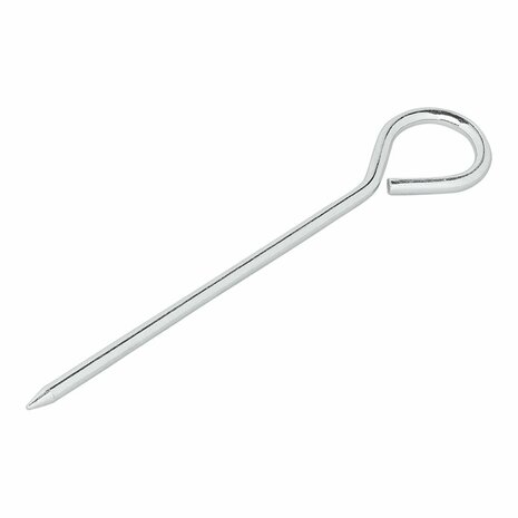 Tent peg 19cm aluminium with eye 10 pieces in polybag