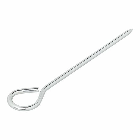 Tent peg 19cm aluminium with eye 10 pieces in polybag