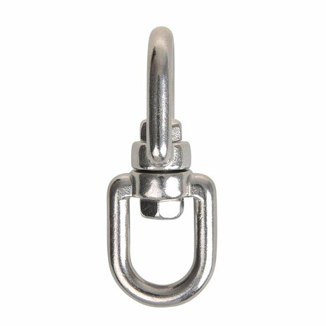 Swivel lock 8mm, A4 stainless steel AISI 316, eye/eye, 2,500 daN
