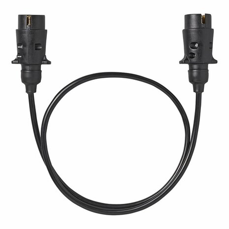 Extension cable 1M with 2x plug 7-pin PVC