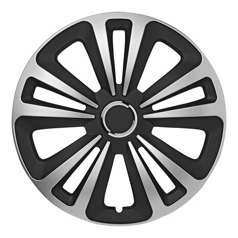 Wheel cap Terra silver/black 15 inch