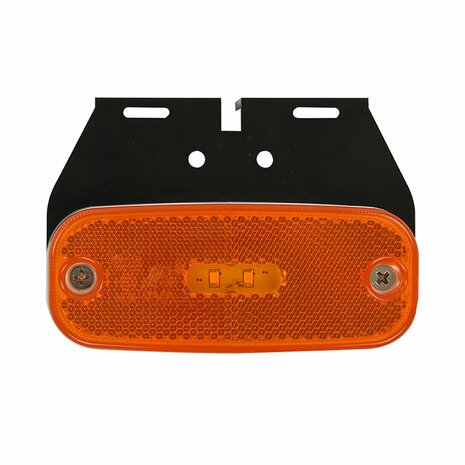 Side marker light 10-30V orange 110x45mm LED with holder
