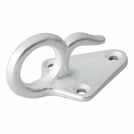Rope hook metal with eye 70 x 40 mm 5 pieces
