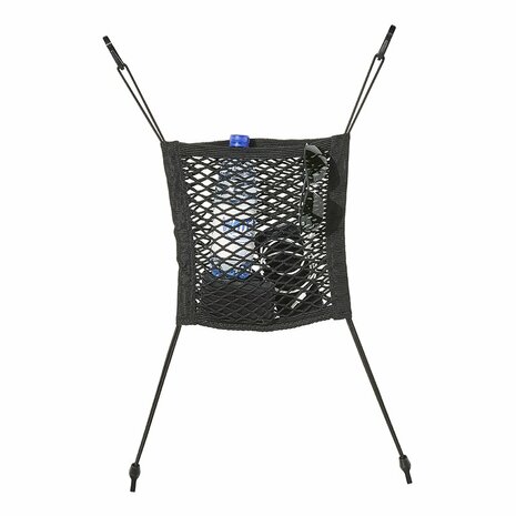 Storage net elastic 26x28cm double with plastic hooks NS-7