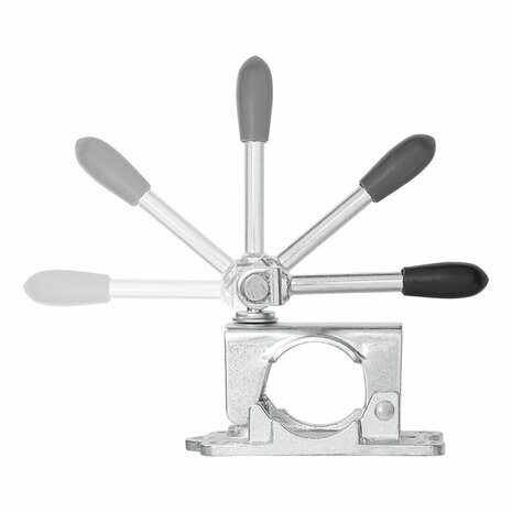 Clamp 48mm cast iron with tilting lever for jockey wheel