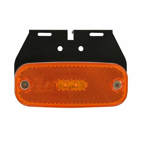 Side marker light 10-30V orange 110x45mm LED with holder