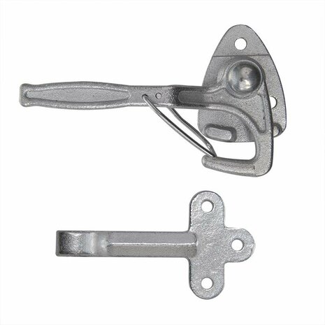Hook no. 0 left 140mm with screw-on eye