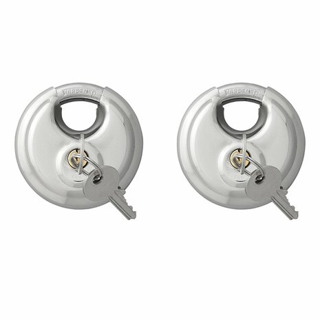 Disc lock 70mm 2 pieces keyed alike