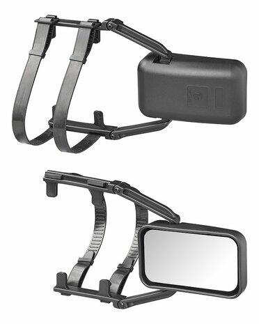 Caravan mirror Compact flat glass 330 x 90 x 150 mm