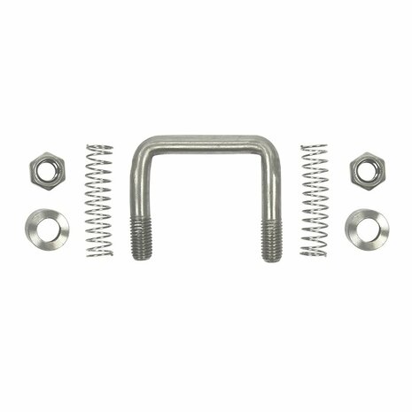 Lashing bracket with spring