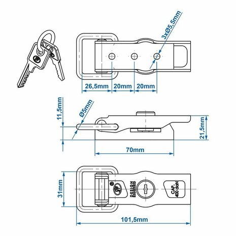 Tightening lock SPP ZB-13