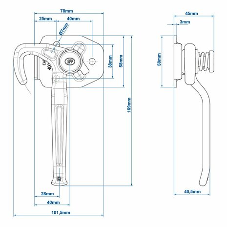 Flap hook right SPP ZB-16R