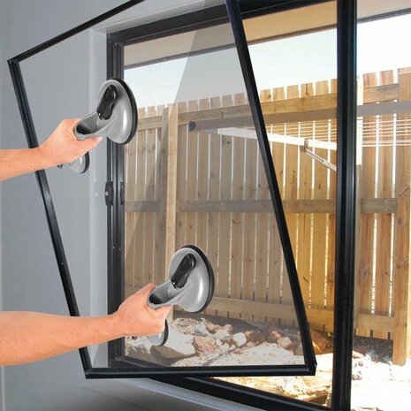 Aluminium vacuum lifter with 2 suction cups